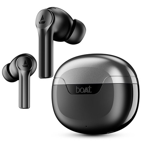 boAt Airdopes 300 TWS Ear Buds Wireless Earphones with mic Gunmetal Black boAt Airdopes 300 TWS Ear Buds Wireless Earphones with mic Gunmetal Black