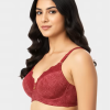Well Indian Beet Red Motif Printed Padded Bra Well Indian Beet Red Motif Printed Padded Bra
