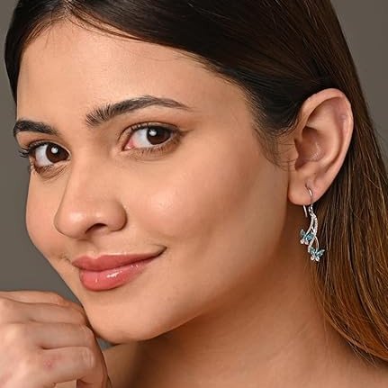 Well 925 Sterling Silver Butterfly Pendant Earring Chain Jewellery Set Well 925 Sterling Silver Butterfly Pendant Earring Chain Jewellery Set