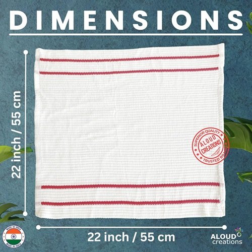Xtra Large Size Microfiber Pocha (Cleaning Cloth) for Tiles, Marble Floor Snow White 22 x 22 Pack of 4 Xtra Large Size Microfiber Pocha (Cleaning Cloth) for Tiles, Marble Floor Snow White 22 x 22 Pack of 4