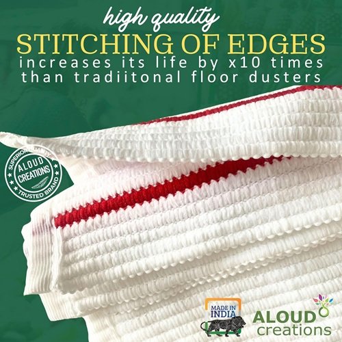 Xtra Large Size Microfiber Pocha (Cleaning Cloth) for Tiles, Marble Floor Snow White 22 x 22 Pack of 4 Xtra Large Size Microfiber Pocha (Cleaning Cloth) for Tiles, Marble Floor Snow White 22 x 22 Pack of 4