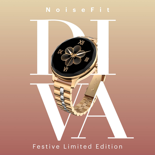 Noise Diva Smartwatch for Women with Diamond Cut Dial Glossy Metallic Finish Noise Diva Smartwatch for Women with Diamond Cut Dial Glossy Metallic Finish