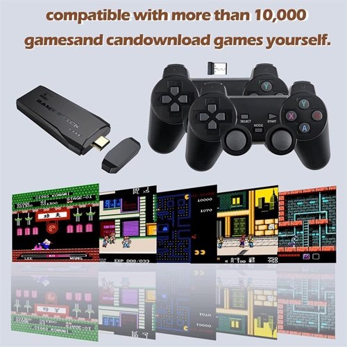 Wireless video games for tv gaming Retro gaming console with Game Stick 1080p Wireless video games for tv gaming Retro gaming console with Game Stick 1080p
